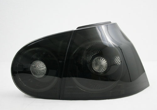 DEPO Euro BLACK/SMOKE 4PCS Tail Light For 06-09 VW Golf 5 GTi R32 Rabbit  Mk5 V